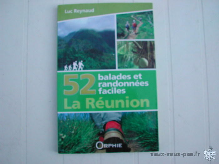 Carte IGN et Guide 52 balades REUNION